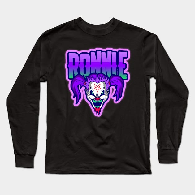 Ronnie the Horror Killer Clown Long Sleeve T-Shirt by shirt4game